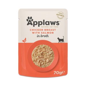 Applaws Kana ja lohi liemessä 70 g