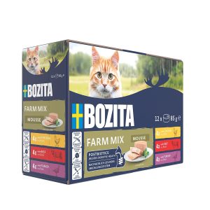 Bozita Mousse Mixed Farm 12x85g