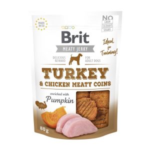 Brit Care Jerky Meaty Coins kalkkuna