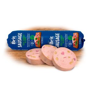 Brit Premium makkara kalkkuna & herne 800g