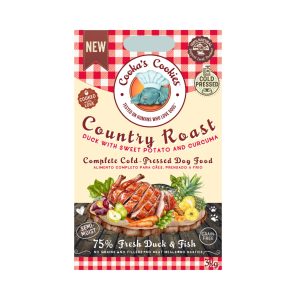Cooka’s Cookies Country Roast – Kylmäpuristettu Täysravinto Ankka & Kala 3kg