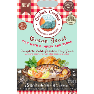 Cooka’s Cookies Ocean Feast – Kylmäpuristettu Täysravinto Kala & Kalkkuna 3kg