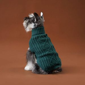 Emerald Green Aran koiran alpakkaneule