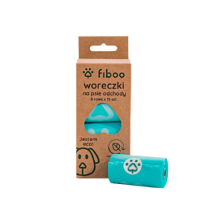 Fiboo ECO Koiran Kompostoituvat Kakkapussit 8-pack