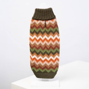 Forest Chevron Knit koiran alpakkaneule