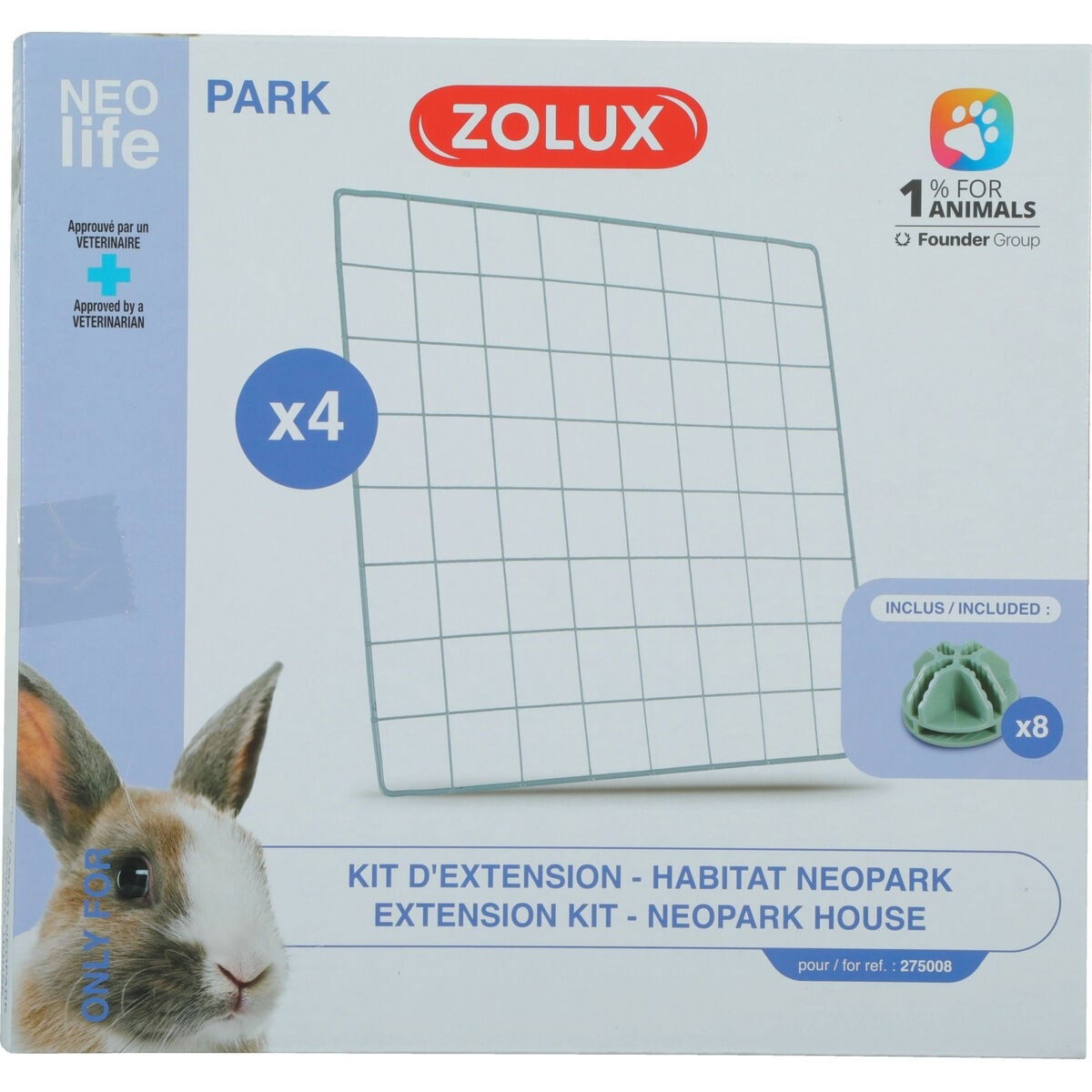 Kanin taikakuution lisäosat Zolux Nlife Habitat