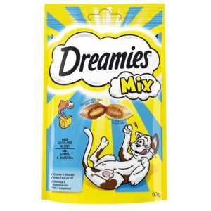 Kissan herkku Dreamies Mix Lohi & Juusto
