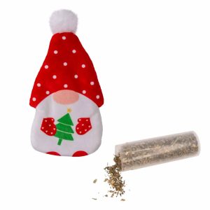 Kong Holiday Cat Refillables Gnome - Täytettävä kissalelu