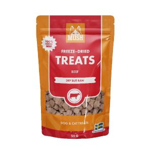 MUSH Freeze-Dried Nauta 55g herkku koiralle ja kissalle