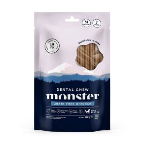 Monster Dog Dental Chew Grain Free Chicken Medium