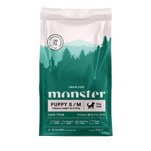 Monster Puppy S/M Grain Free Lammas & Ankka