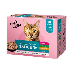 PrimaCat Classic Multipack kastikkeessa 12 x 85 g