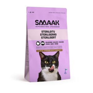 SMAAK viljaton steriloidun kissan ruoka