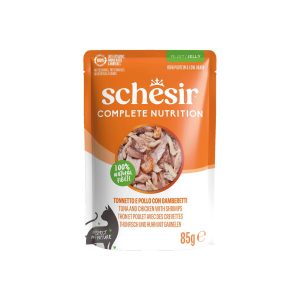 Schesir C&B Tuna chicken shrimps in Jelly Pouch 85 g