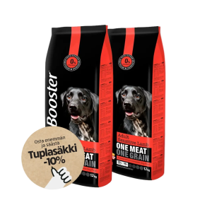Tuplasäkkitarjous 2x12kg ProBooster Adult Sensitive Lamb