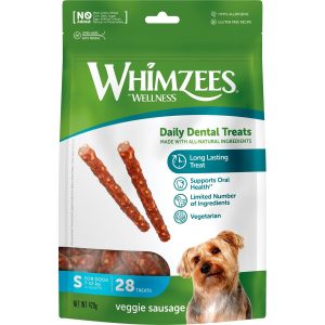 Whimzees Veggie Sausage Small 28-pack