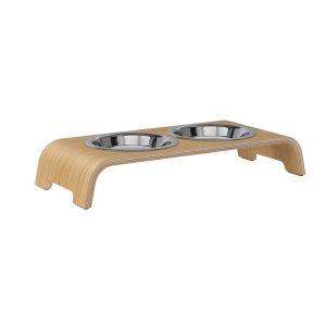 catBar® korotettu ruokailuasema kissoille - Vaalea tammi
