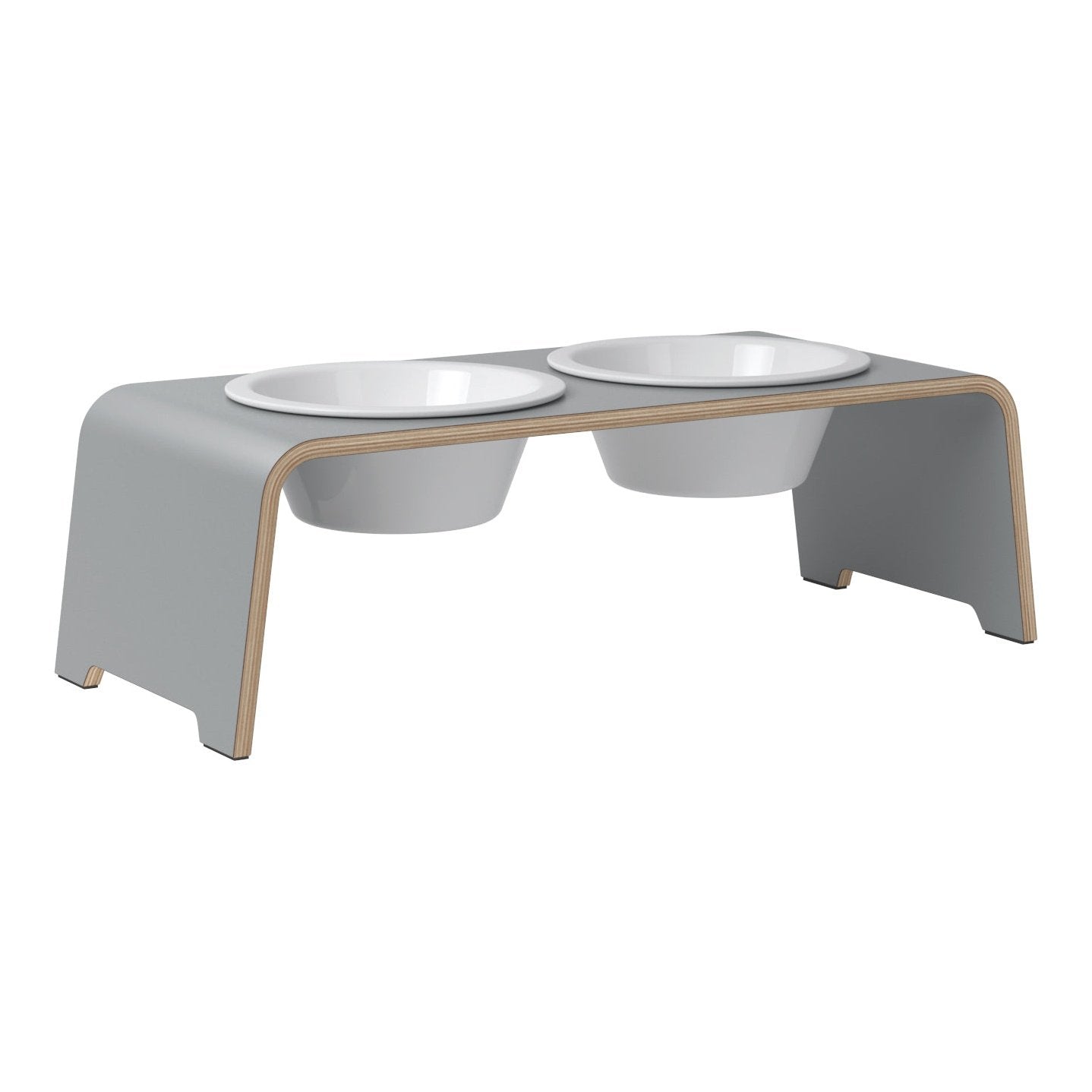 dogBar® Classic korotettu ruokakuppiteline - Harmaa