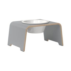 dogBar® Single korotettu ruokakuppi - Harmaa