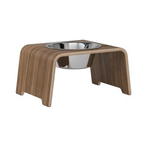 dogBar® Single korotettu ruokakuppi - Pähkinä