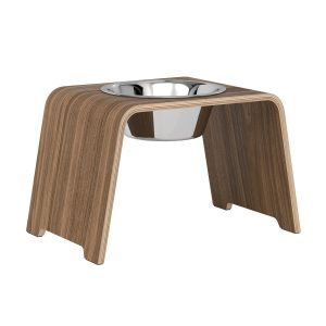 dogBar® Single korotettu ruokakuppi - Pähkinä