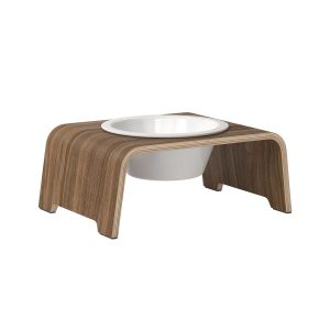 dogBar® Single korotettu ruokakuppi - Pähkinä