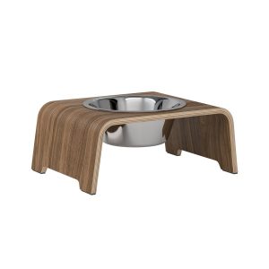 dogBar® Single korotettu ruokakuppi - Pähkinä